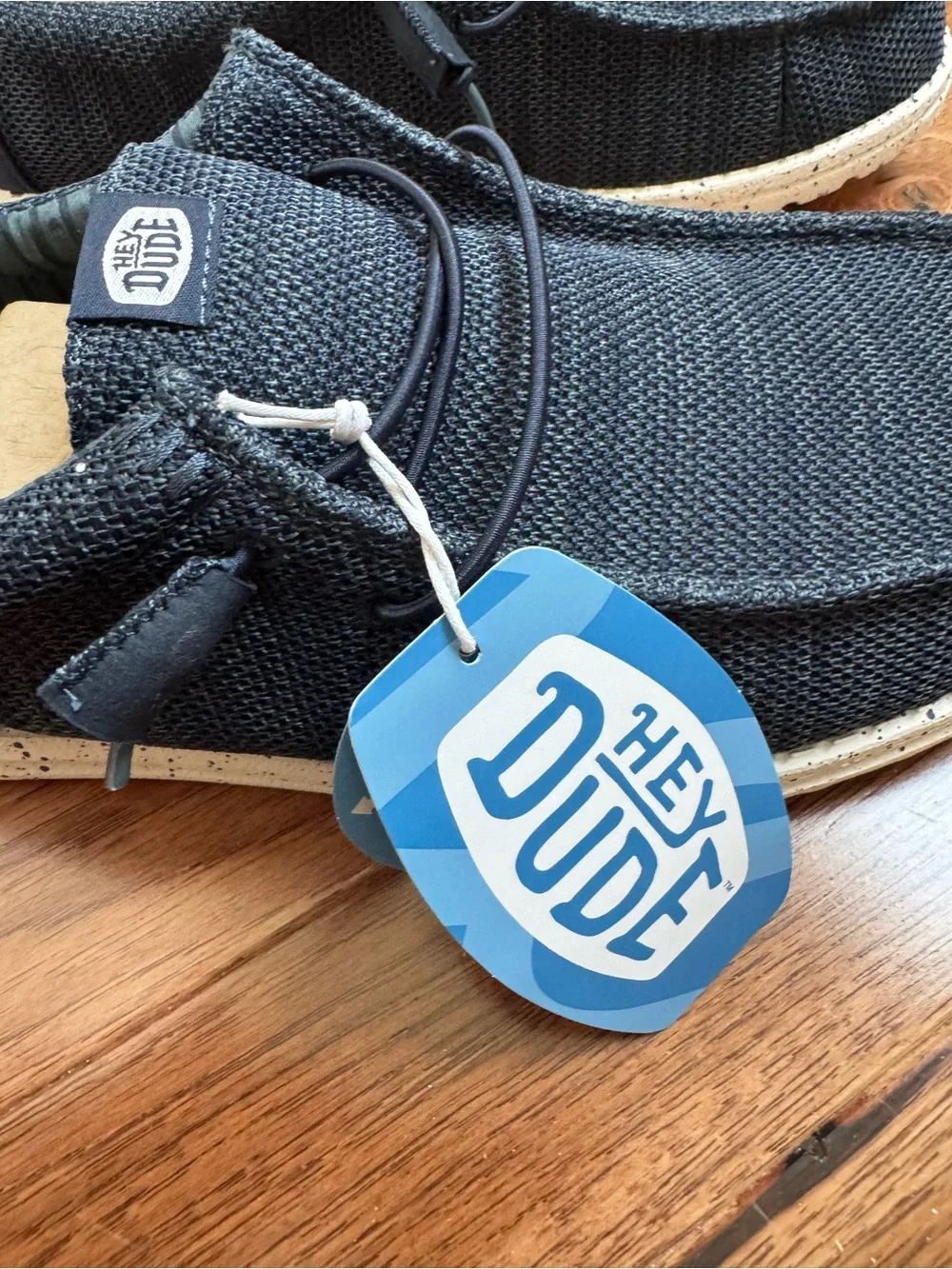 Hey Dude Navy Knit Slip-On Loafers